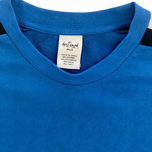 NWT Side Stripe Cropped Sweatshirt - Picture 3 of 8